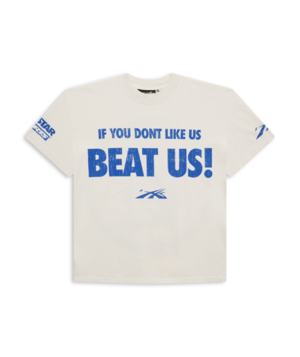 Hellstar Beat Us! T-Shirt White/Blue